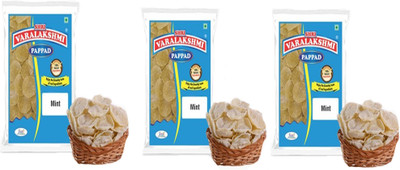 

Varalakshmi Mint Flavoured Sabudana Pappad 500 Grams (Pack of 3) 500 g(Pack of 3)