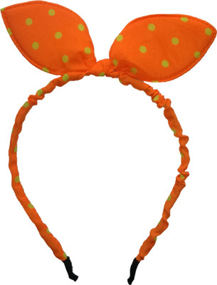 MRUVA Hair Accessories for Girls Cute Rabbit Ears Hair Band for Baby Girls - Hair Band For Girls (Orange) Hair Band(Orange)