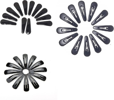 

FNB Black Metal & Plastic Tic Tac Hair Accessory Set(Black)