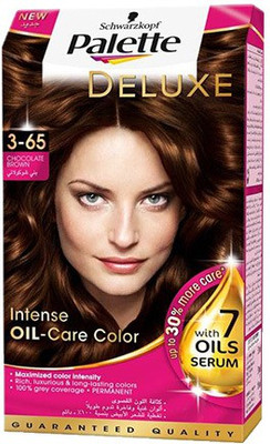 

Schwarzkopf Palette Deluxe Oil- Care Color Permanent 3-65 Chocolate Brown - Set of 2 Hair Color(Chocolate Brown)