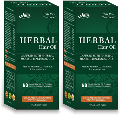 

Jain Herbal Hair Oil - 120 ml (2 Bottles) Hair Oil(240 ml)