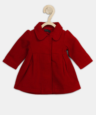 United Colors of Benetton Full Sleeve Solid Baby Girls Jacket, K46