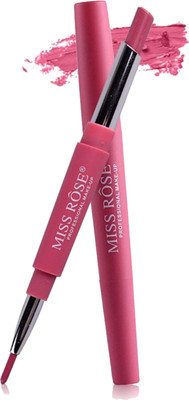 

MISS ROSE DUAL HEAD CREAM MATTE LIPSTICK SHADE 3(2.1 g, SPANISH PINK)
