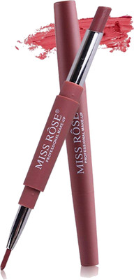 

MISS ROSE DUAL HEAD CREAM MATTE LIPSTICK SHADE 1(2.1 g, CHOCOLATE)