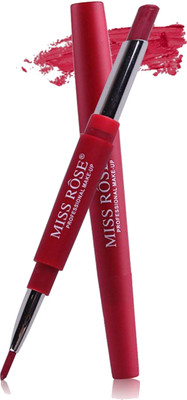 

MISS ROSE DUAL HEAD CREAM MATTE LIPSTICK SHADE 4(2.1 g, RUBY LUSH)