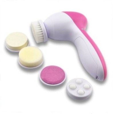 Gking 5 in 1 Face Massager(Pink, White)