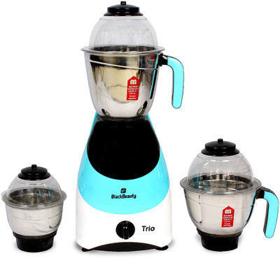 

Black Beauty Trio 750 Mixer Grinder(Blue And White, 3 Jars)
