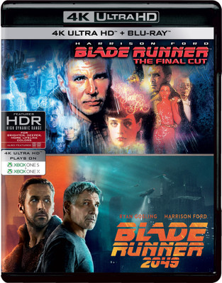 

Sci-Fi 2 Movies Collection - Blade Runner: Final Cut + Blade Runner 2049 (4K UHD & HD) (4-Disc Box Set)(4K(UHD) Blu-ray English)