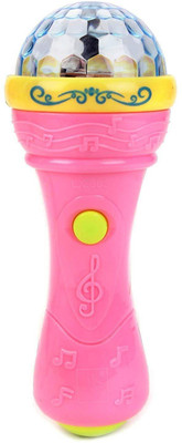 

Hytech Musical Handheld Microphone with 3D Flash Lights, Sound & Rotation(Multicolor)(Multicolor)