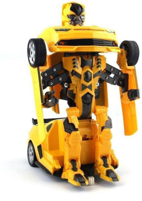 

SS INTERNATIONAL 2 in 1 Transform Robot Races Car Toy with Bright Lights and Music(Multicolor)