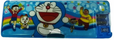 

Frank SUNIL_101 CARTOON Art Plastic Pencil Box(Set of 1, Blue)