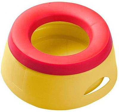 

Pets Empire Anti-Spill Waterhole Small Animal Dog Dishes and Bowl,Car Travel Pet Dog Cat Water Bowl -Yellow Color ,1 pcs Round Plastic Pet Bowl(400 ml Grey)