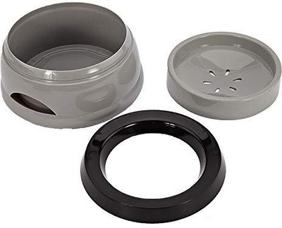 

Pets Empire Anti-Spill Waterhole Small Animal Dog Dishes and Bowl,Car Travel Pet Dog Cat Water Bowl -Grey Color ,1 pcs Round Plastic Pet Bowl(400 ml Grey)