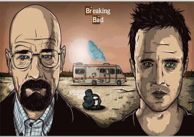 

Aabhaas Breaking Bad Wall Poster Fine Art Print(12 inch X 18 inch, Rolled)