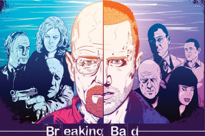 

Aabhaas Breaking Bad Wall Poster Fine Art Print(12 inch X 18 inch, Rolled)