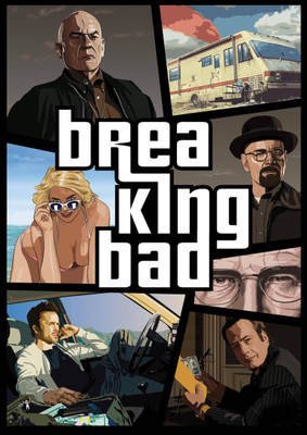 Aabhaas Breaking Bad Wall Poster Fine Art Print(12 inch X 18 inch, Rolled)