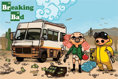 

Aabhaas Breaking Bad Wall Poster Fine Art Print(12 inch X 18 inch, Rolled)