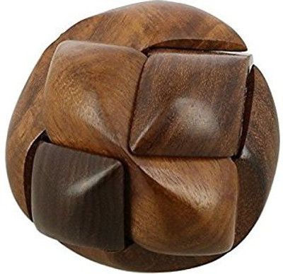 

A2Z Selling Hand-Crafted Wooden Jigsaw 3D Soccer Ball Brain Teaser Puzzle Games (6 Parts, 3-inch) Best Fun for Kids and Children(1 Pieces)