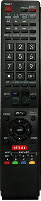 

Parshwa 23 Remote Compatible For Sharp Smart LED TV With ix Remote Controller(Black)