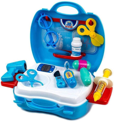 

Variety Gift Centre Doctor Set for Kids Boys, 18 Pcs Toy Doctor Kit, Dentist Instruments with Lights in an Easy to Carry Suitcase