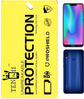 Ten To 11 Front and Back Screen Guard for Honor 8C(Pack of 1)