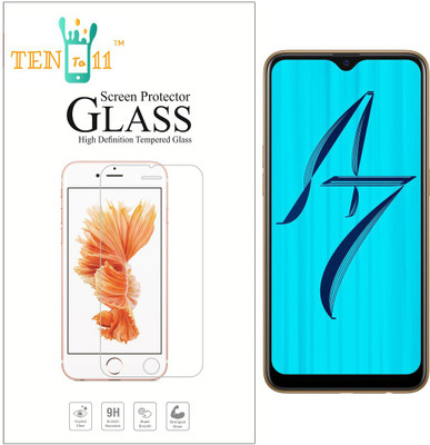 Ten To 11 Tempered Glass Guard for Oppo A7(Pack of 1)