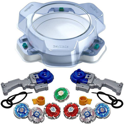 

Authfort Beyblade Burst B-09 Bay Stadium Standard Type with Metal Fury Power Pack Beyblade 7 in 1-Combo(Multicolor)