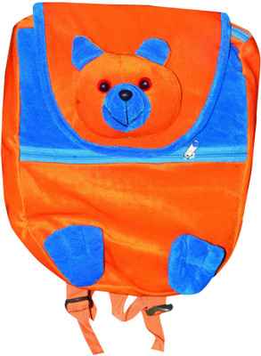 

stuffed Toy Orange & Blue Soft Toy School Bag for kids, Travelling Bag, Carry Bag, Picnic Bag, Teddy Bag Plush Bag - 45 cm(Orange & Blue)