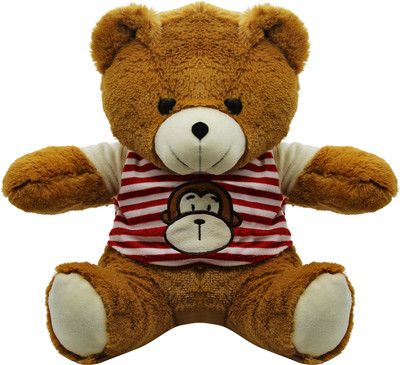 

Miss & Chief Teddy Bear Donty With Jacket - 30 cm(Dark Brown)