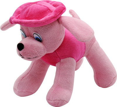 

Miss & Chief Sweet Cute Gentle Dog Soft teddy Stuff Toy - 18 cm(Pink)
