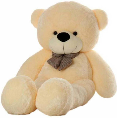 

ToyKing 3 Feet Long Standing Cream Teddy Bear For Birthday And Party Gift - 88.7 cm(Beige)