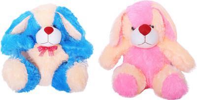 

Shishu CUTE BUGS BUNNY TOY COMBO SET(2-3),BLUE/PINK COLOR (1 FEET) - 3 inch(BLUE/PINK)