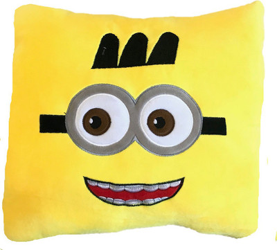 

CREATIVEVILLA CUTE STUFFED YELLOW JERRY MINION SOFT PLUSH PILLOW CUSHION - 35 cm(Multicolor)