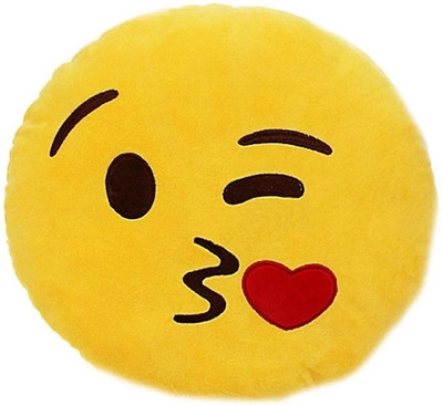 

Stylin Flying kiss soft cushion pillow - 35 cm(Yellow)