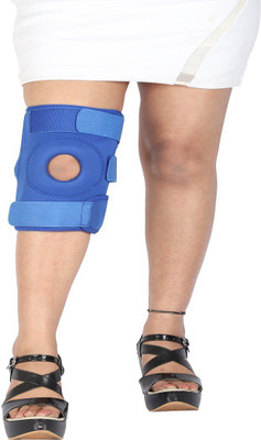 Orthosafe HINZED KNEE CAP WITH OPEN PATELLA Knee Support(Blue)