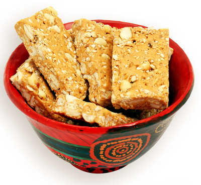

Ghasitaram Gifts Lohri Sweets-Gud Til Gachak 200 gms(200 g, Box)