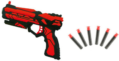 

Miss & Chief Amazing High Speed Soft Bullet Gun Toy with 6 Foam Soft Bullets for Kids(Multicolor)