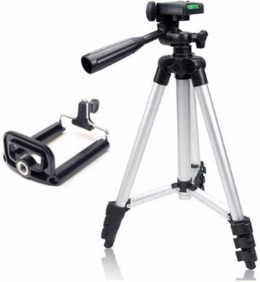

ALLMUSIC Tripod-3110 Portable Adjustable Aluminum High Quality Lightweight Camera Stand With CK-232 Three-Dimensional Head & Quick Release Plate For Video Cameras Foldable Tripod With Mobile Clip Holder Bracket Mobile Holder TRIPOD KIT Tripod, Tripod Kit(