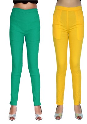 OSM Slim Fit Women Multicolor Trousers