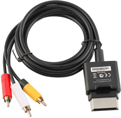 

New World TV-out Cable Microsoft Xbox 360S Slim and Fat Console (Black)(Black, For Xbox)