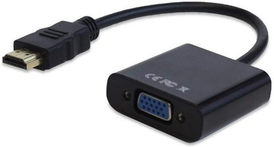 

Clairbell TV-out Cable JSJ_HDMI558J HDMI to VGA Cable compatible for laptop/PC/TV/Tablet/Projector/Xbox(Multicolor, For Computer)
