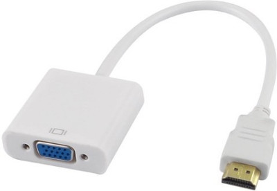 

HOC TV-out Cable AXI_HDMI483A HDMI to VGA Cable compatible for laptop/PC/TV/Tablet/Projector/Xbox(Multicolor, For Computer)