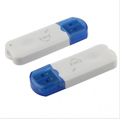 

AMJ USB Wireless Bluetooth Audio Music Receiver Dongle Adapter For Car Home Speaker-in Wireless Adapter BD10 USB Adapter(White, Blue)