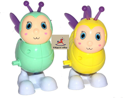 

Vibgyor Vibes Colourful Funny Key Operated Wind Up Jumping Bee Toy - Combo Pack of 2(Multicolor)