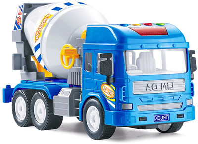 

Miss & Chief Big Size Battery Operated Friction Powered Cement Mixer Construction Truck Toy with Light and Sound(Multicolor)
