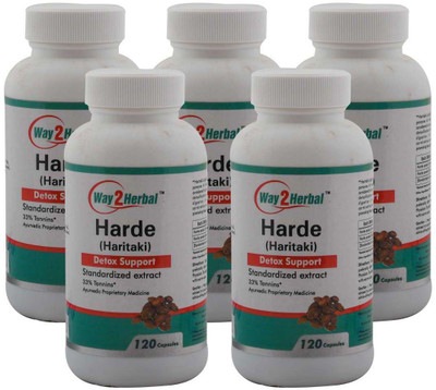 

Way2Herbal Haritaki 120 capsules (Pack of 5)(300 mg)