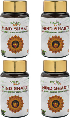 

Nature Sure Mind Shakti Tablets with Natural Herbs - 4 Packs (4 x60 Tablets)(240 No)