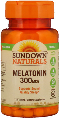 

Sundown Naturals Melatonin -- 300 mcg - 120 Tablets(120 No)