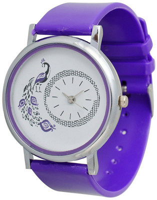 

Orayan Peacock Dial PG-Purple Analogue Watch - For Girls