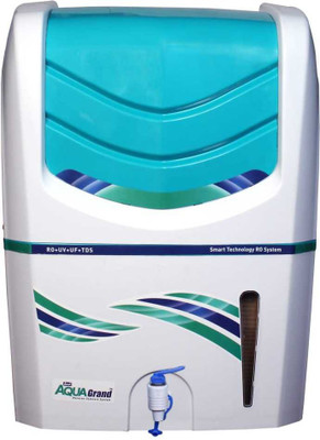 

Aquagrand Aquacrux 14 stage Alkaline 12 L RO + UV + UF + TDS Water Purifier(white blue)
